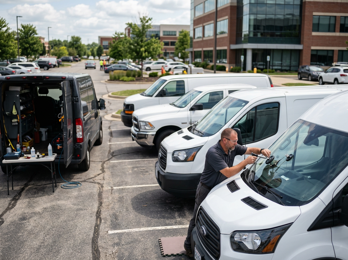 Fleet and work vehicles welcome — Multiple Chip / Crack Repairs