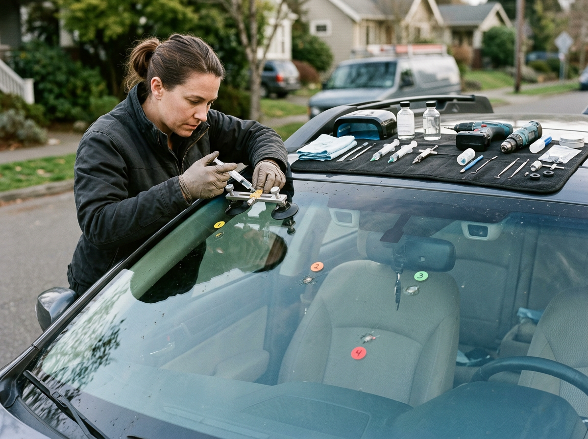 One appointment — Multiple Chip / Crack Repairs