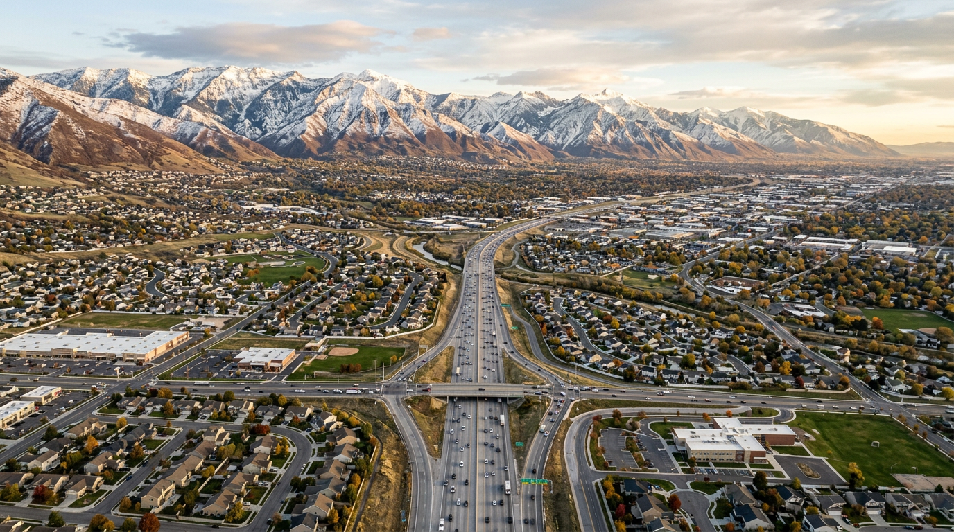 RapidChip technician performing a mobile windshield repair in northern Utah