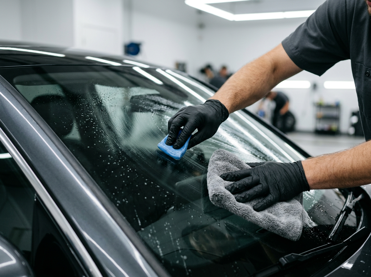 Decontaminate during Ceramic Glass Coating