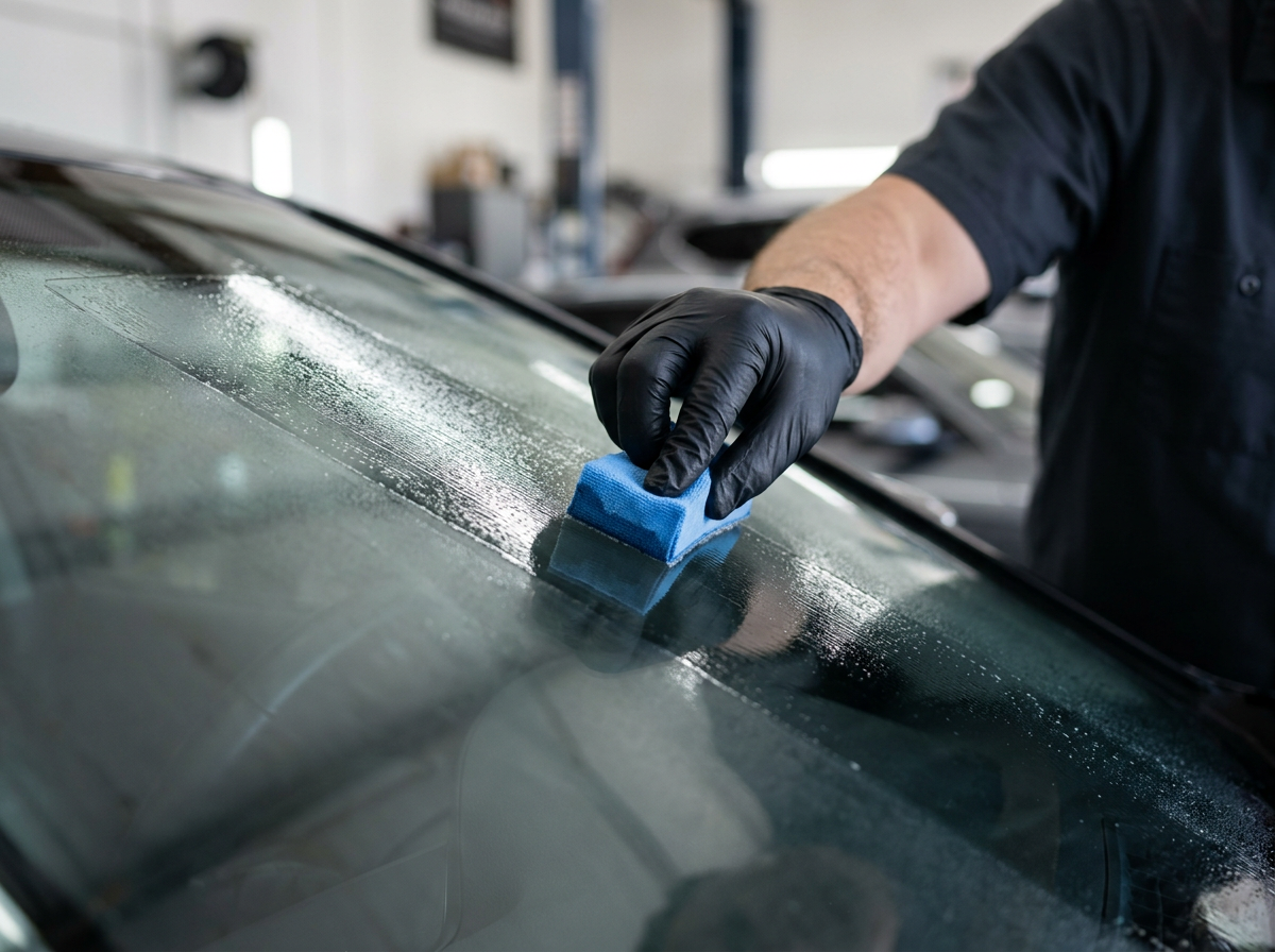 Apply and level during Ceramic Glass Coating