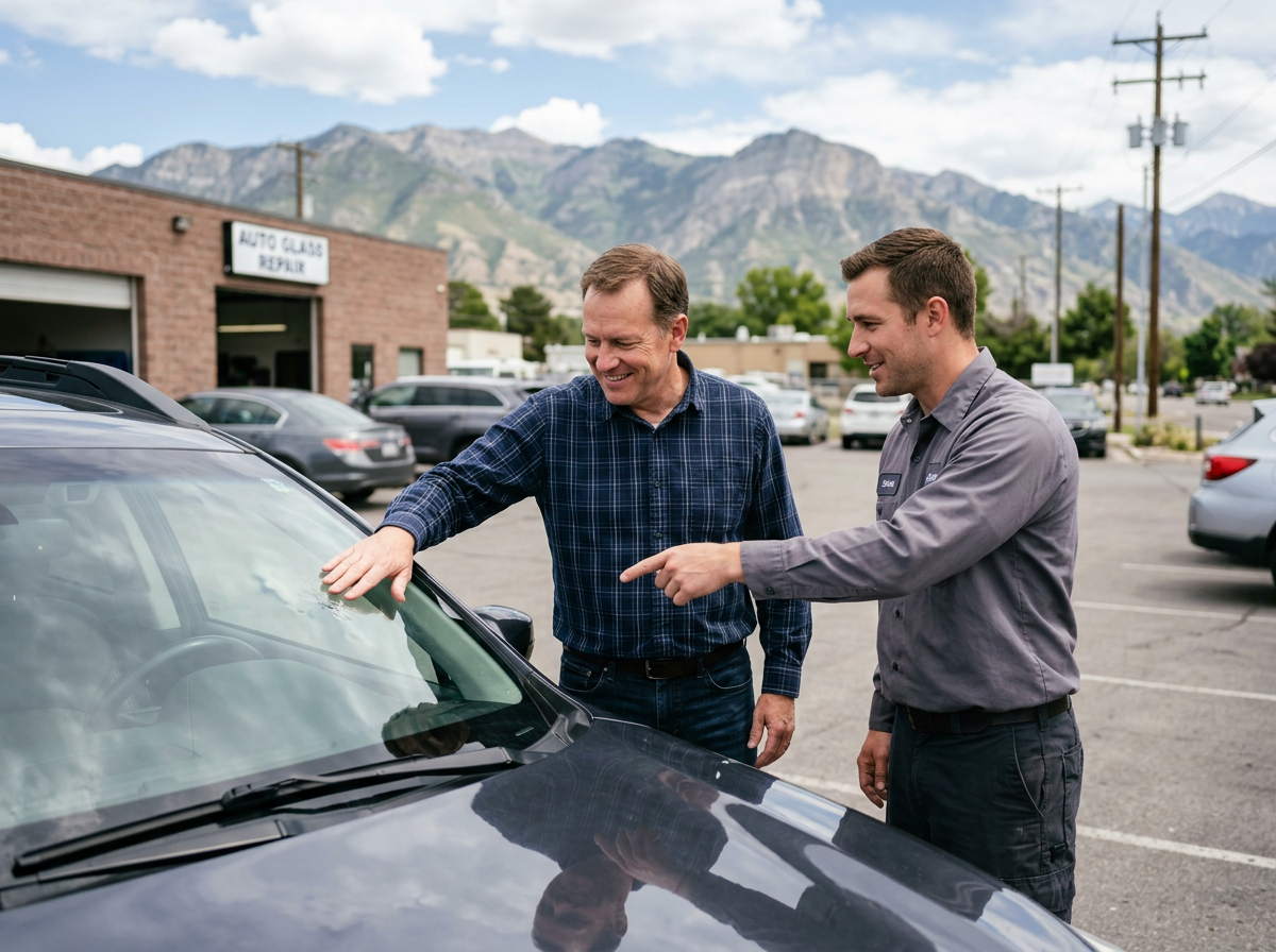 Back on the road during Mobile Windshield Repair